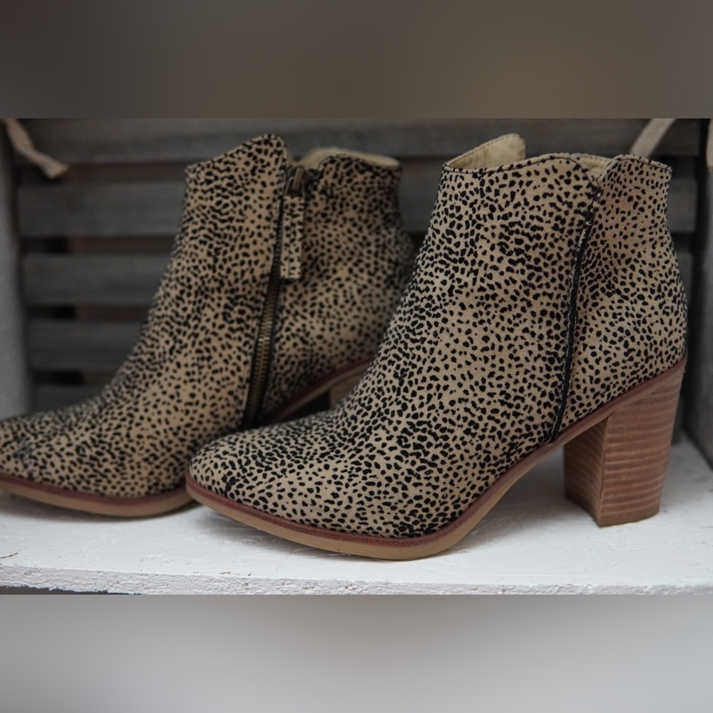 Leopard Print MIA Ankle Booties
